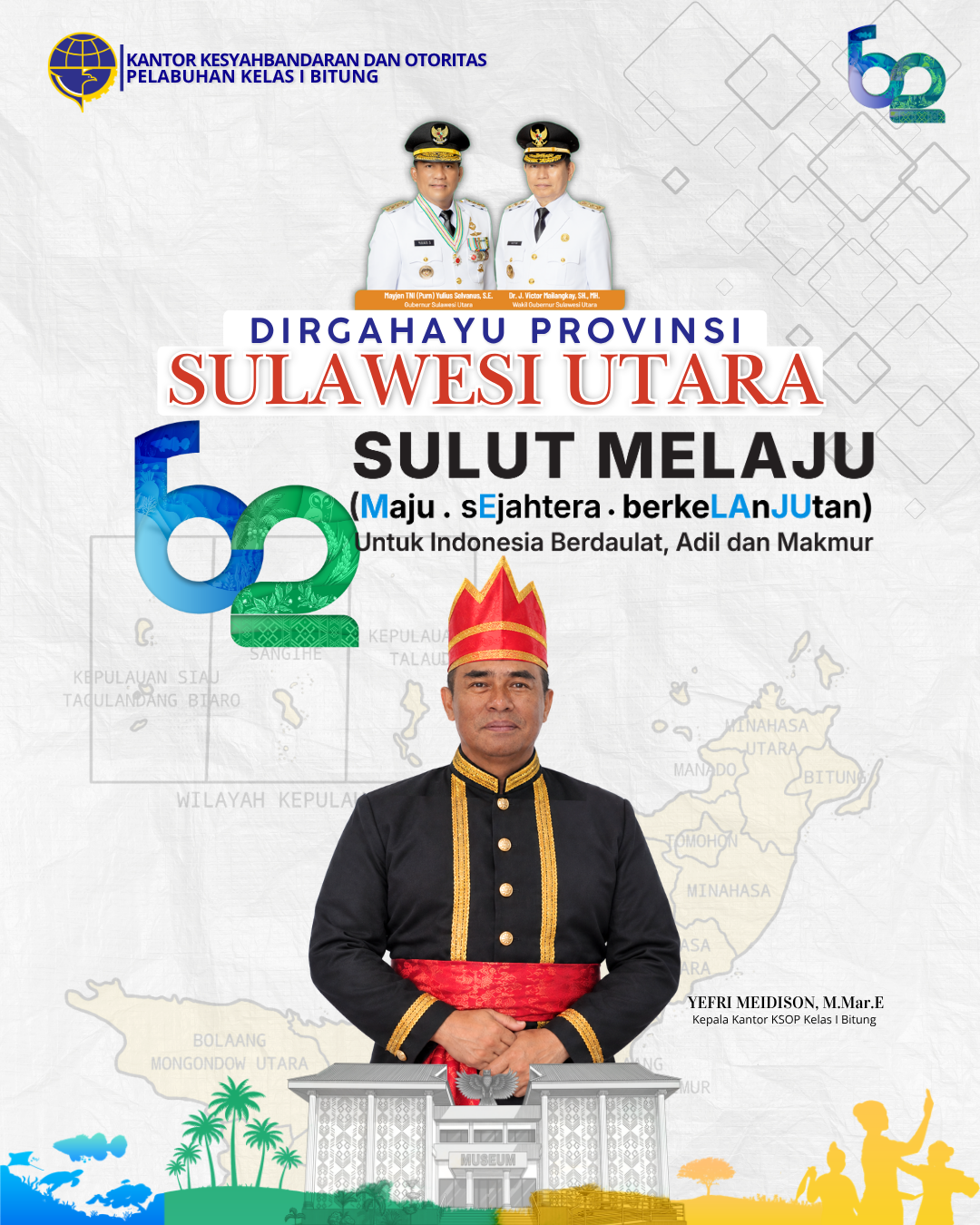 Dirgahayu Provinsi Sulawesi Utara!
